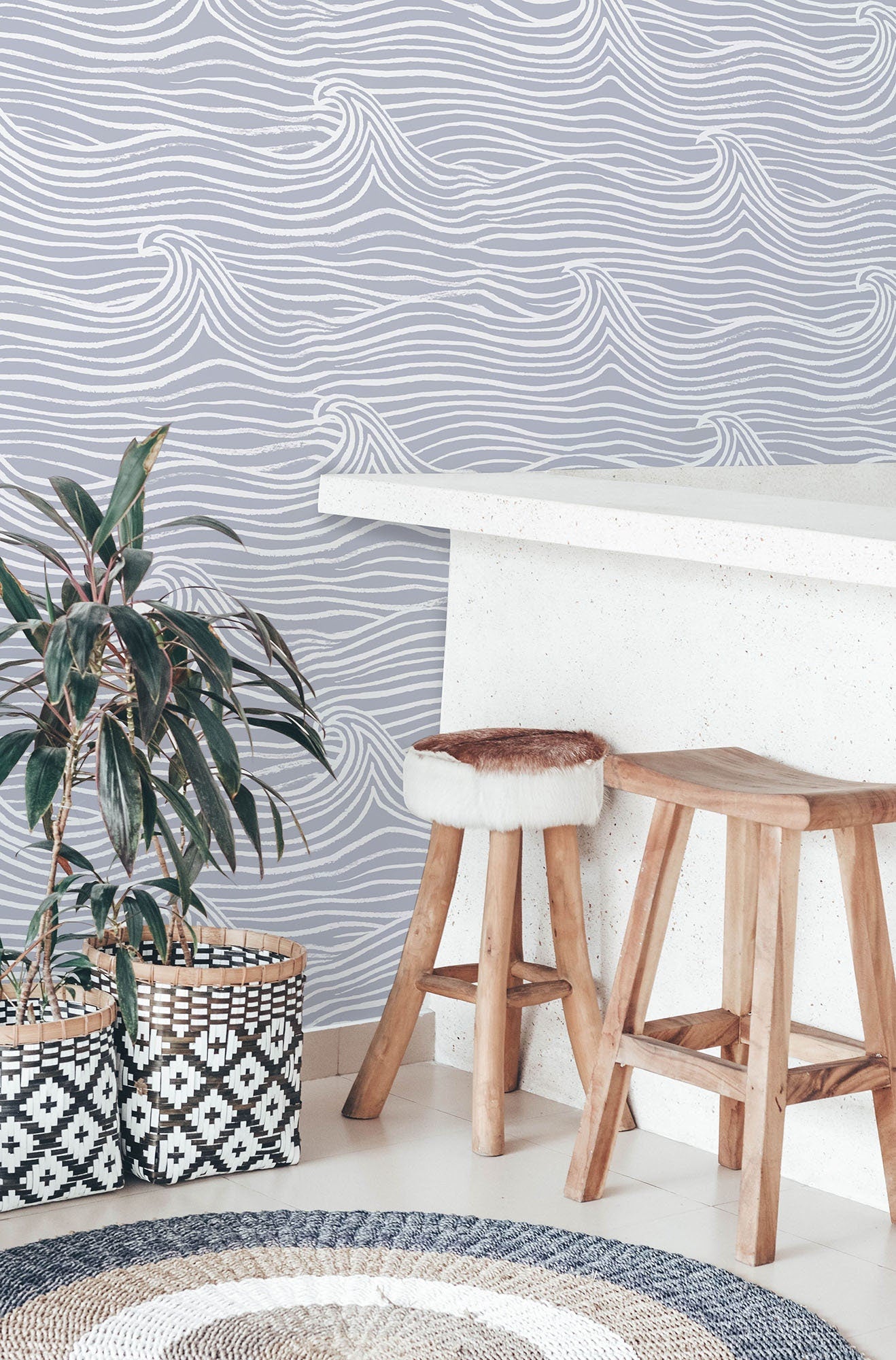 Delicate Waves Wallpaper