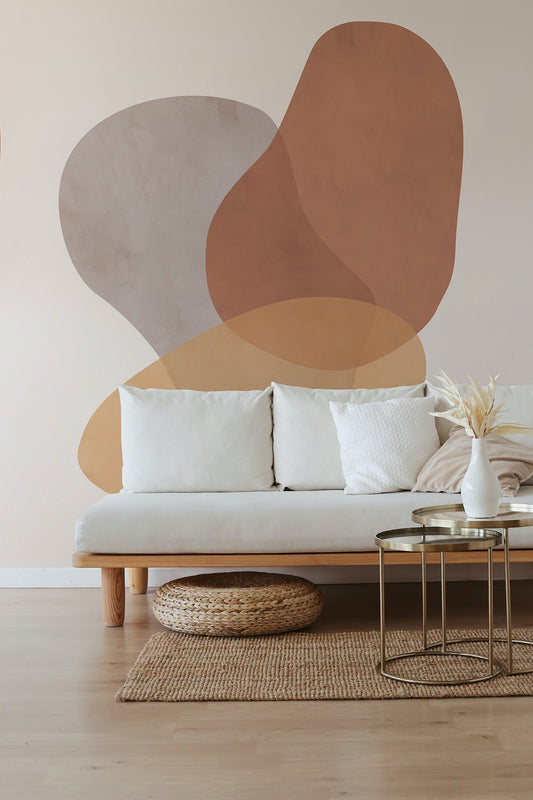Brown and Beige Wall Mural