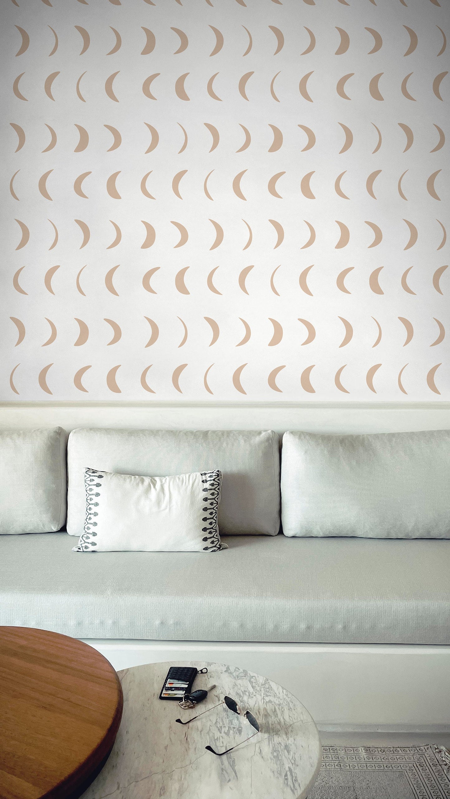 Mini Moon Beige Wallpaper (small dimension)