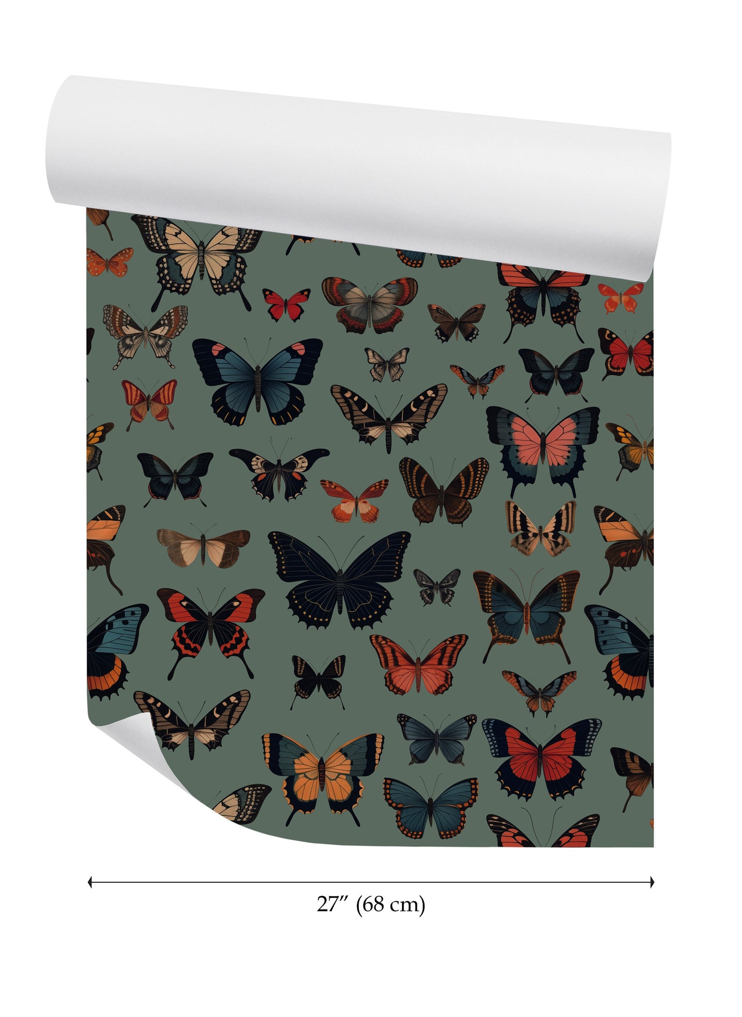 a wallpaper with a bunch of butterflies on it